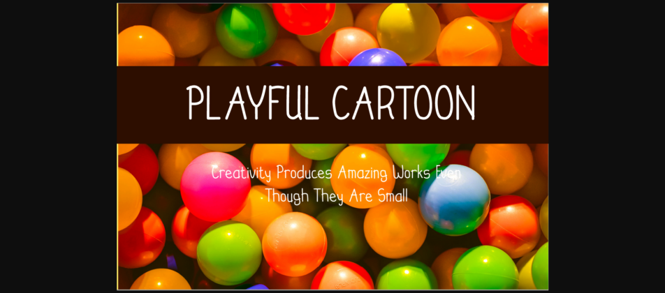 Playful Cartoon Font Poster 3