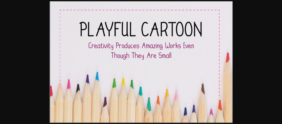 Playful Cartoon Font Poster 2