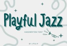 Playful Jazz Font Poster 1