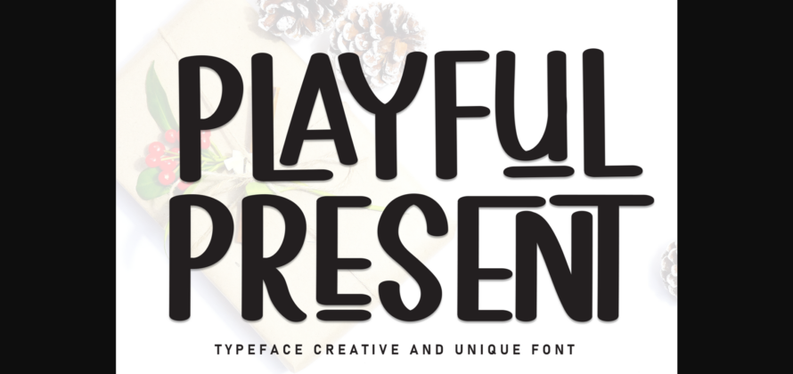 Playful Present Font Poster 3