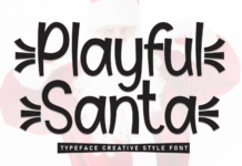 Playful Santa Font Playful Santa Font Poster 1
