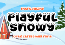 Playful Snowy Font Poster 1