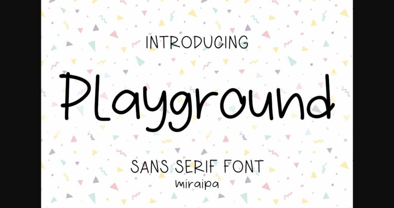 Playground Font Poster 3