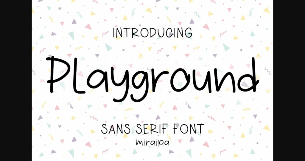 Playground Font Poster 1