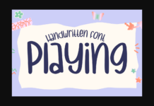 Playing Font Poster 1