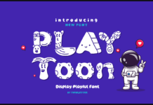 Playtoon Font Poster 1