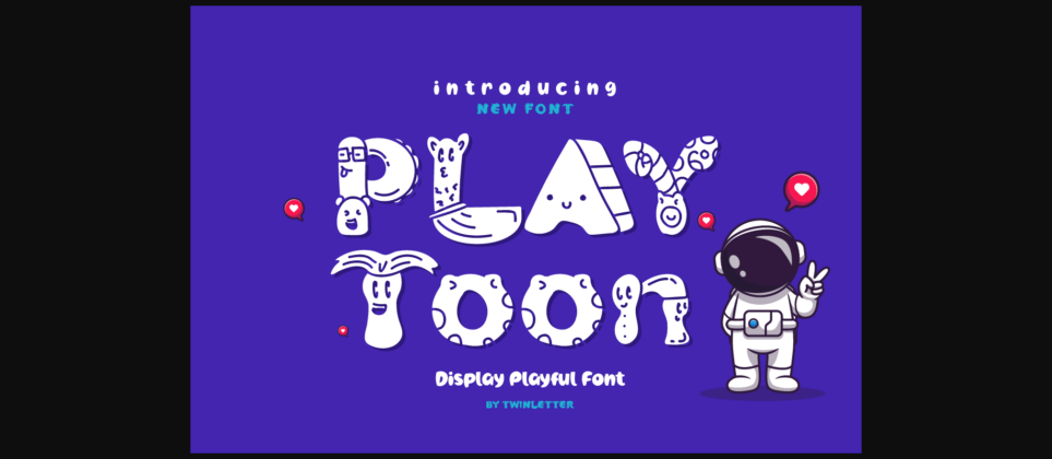 Playtoon Font Poster 1