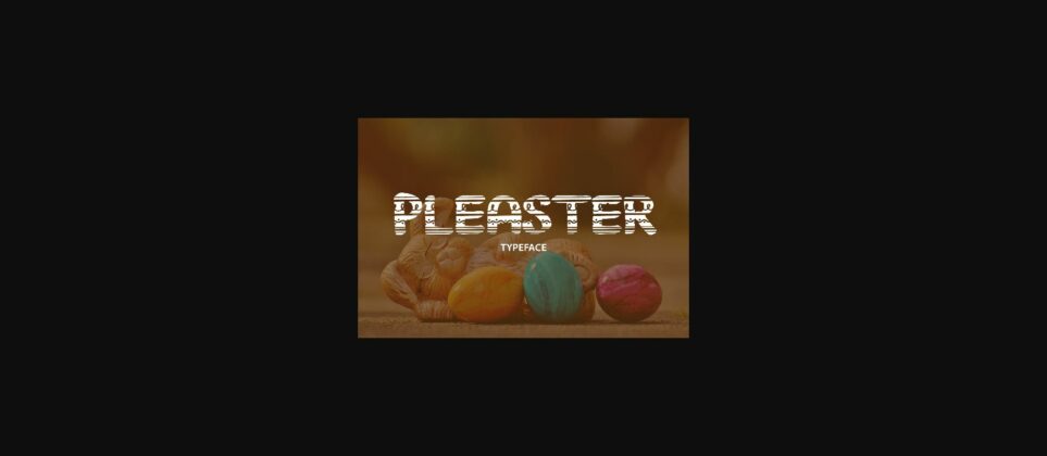 Pleaster Font Poster 3