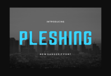 Pleshing Font Poster 1