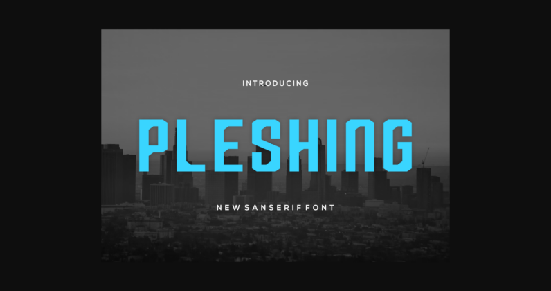 Pleshing Font Poster 1