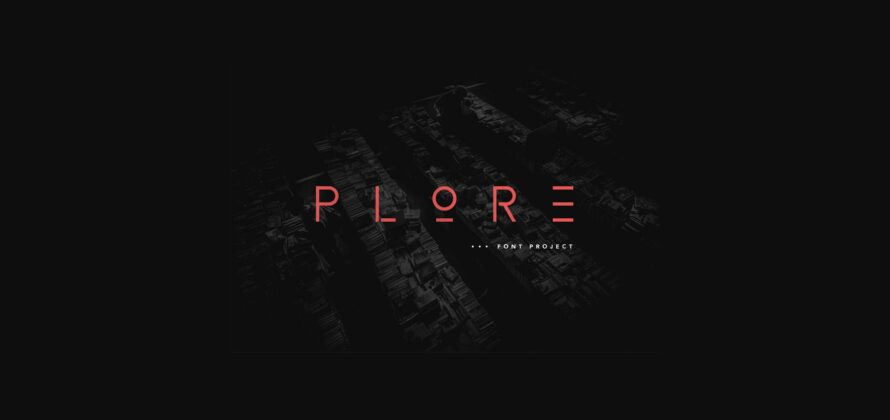 Plore Font Poster 3