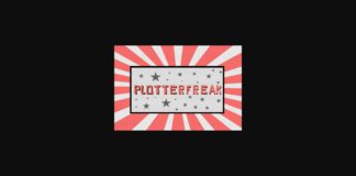 Plotterfreak Font Poster 1