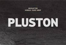 Pluston Font Poster 1