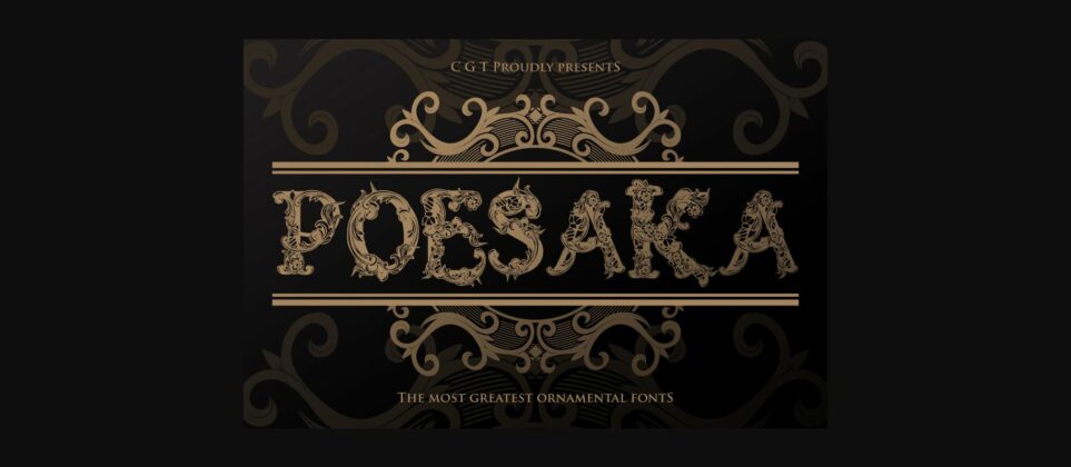 Poesaka Font Poster 3