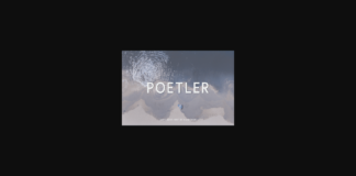 Poetler Font Poster 1