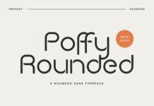 Poffy Rounded Font Poster 1