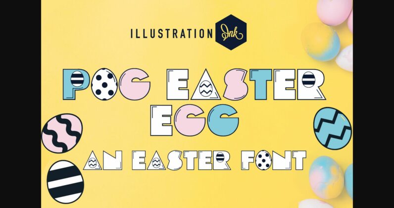 Pog Easter Egg Font Poster 3