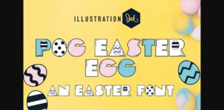 Pog Easter Egg Font Poster 1