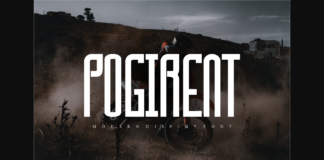 Pogirent Font Poster 1