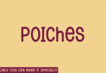 Poiches Font Poster 1