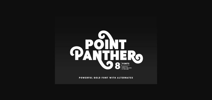 Point Panther Font Poster 3