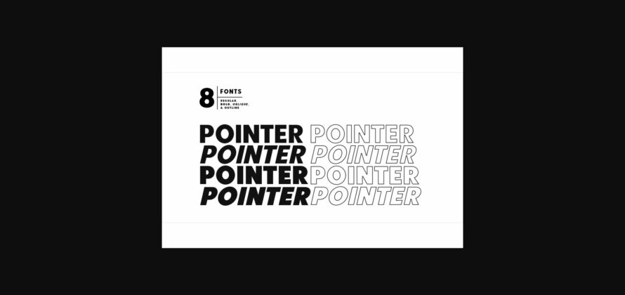 Point Panther Font Poster 4