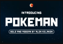 Pokeman Font Poster 1