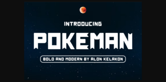 Pokeman Font Poster 1