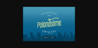 Polandslime Font Poster 1