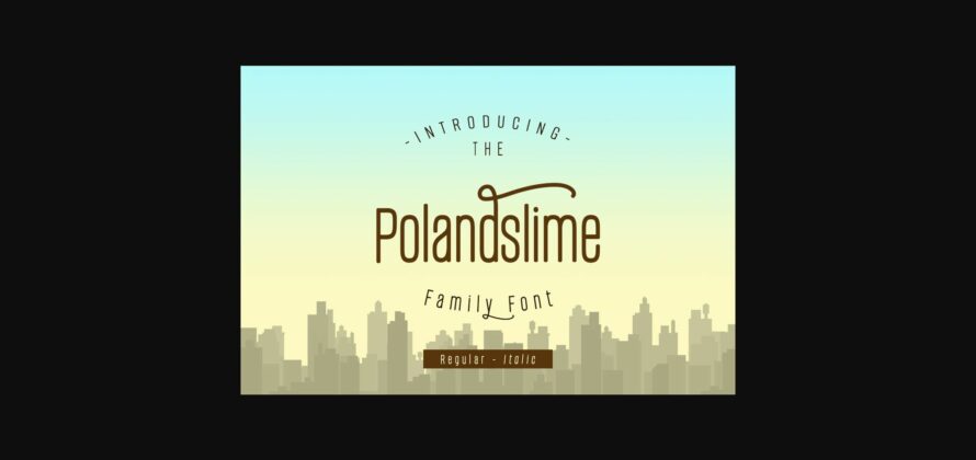 Polandslime Font Poster 4