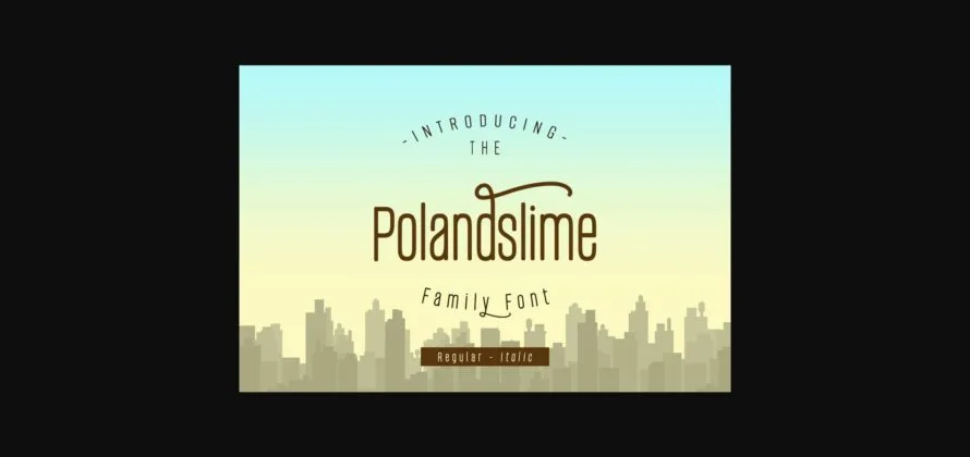 Polandslime Font Poster 4