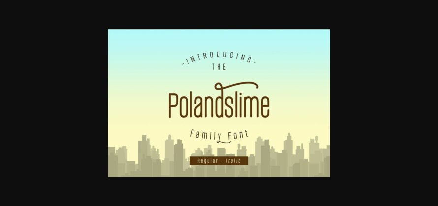 Polandslime Font Poster 2
