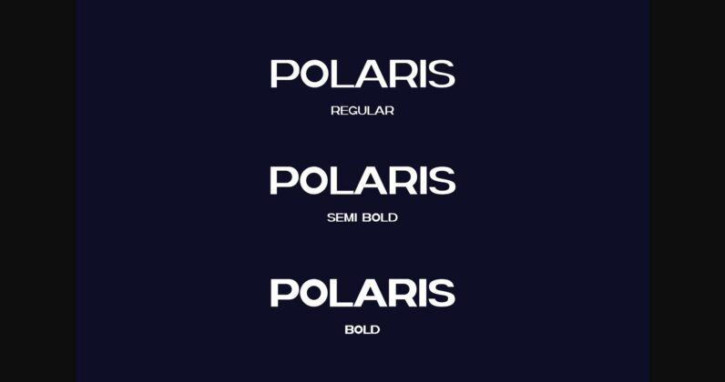 Polaris Font Poster 6