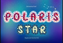 Polaris Star Font Poster 1