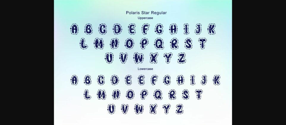 Polaris Star Font Poster 9