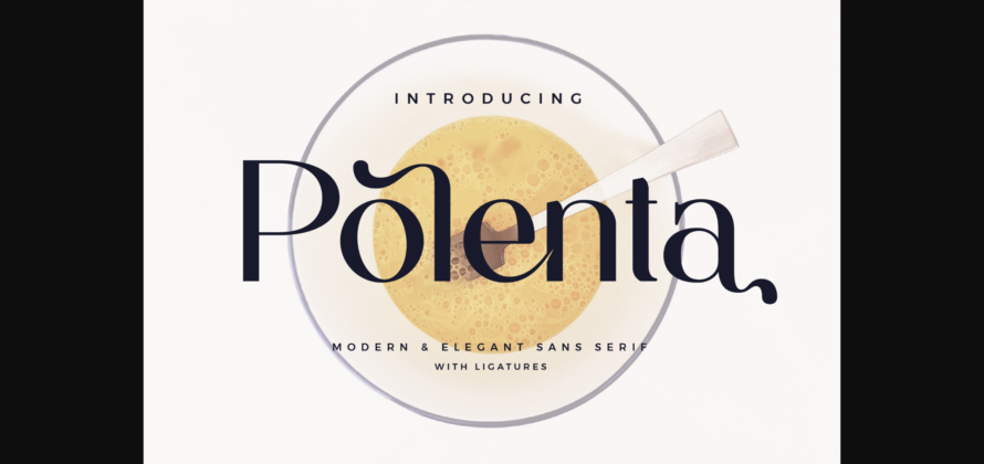 Polenta Font Poster 3