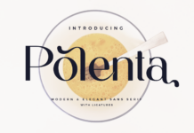 Polenta Font Poster 1