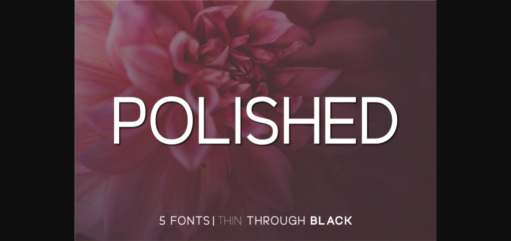 Polished Font Poster 3