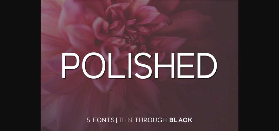 Polished Font Poster 3