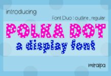 Polka Dot Duo Font Poster 1