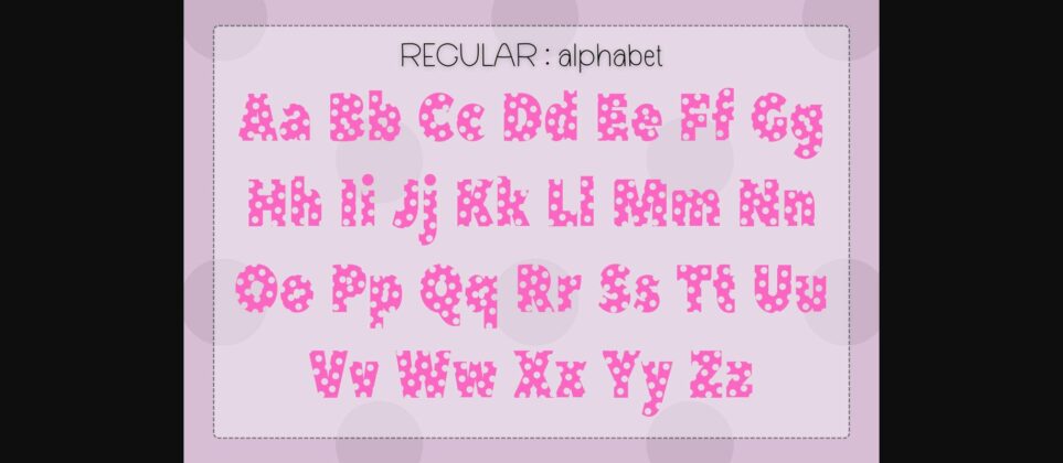 Polka Dot Duo Font Poster 8