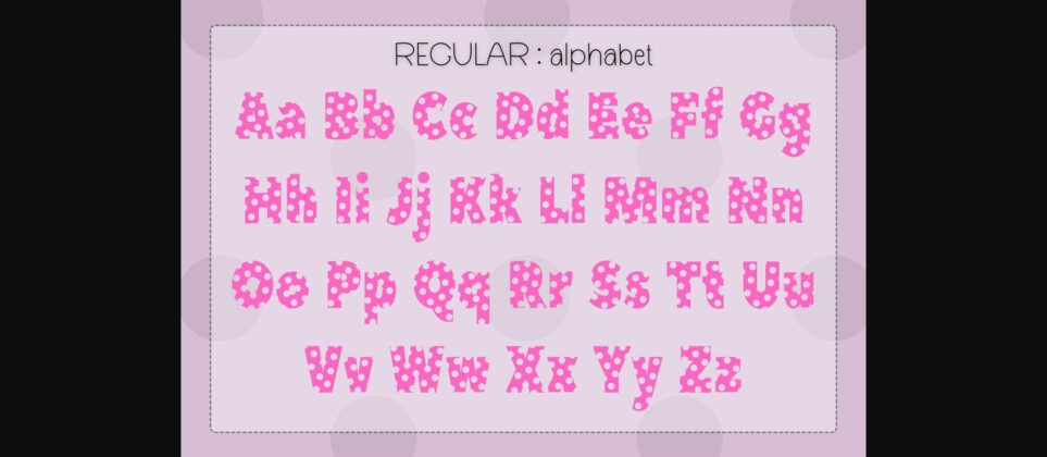 Polka Dot Duo Font Poster 8