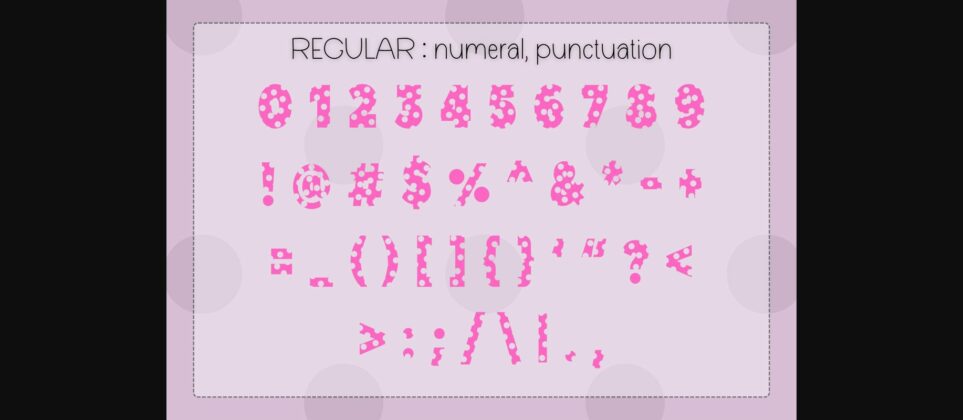 Polka Dot Duo Font Poster 9