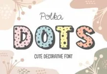 Polka Dots Font Poster 1