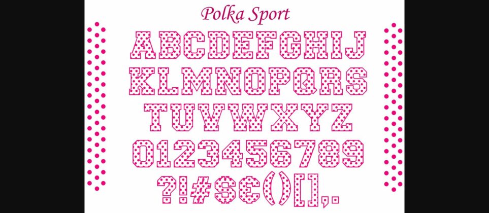 Polka Sport Font Poster 2