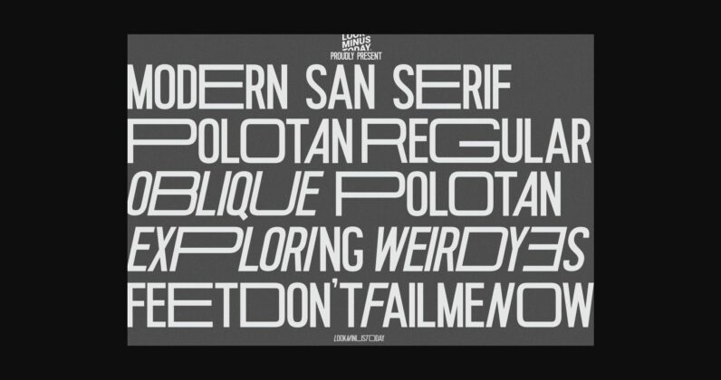 Polotan Font Poster 8