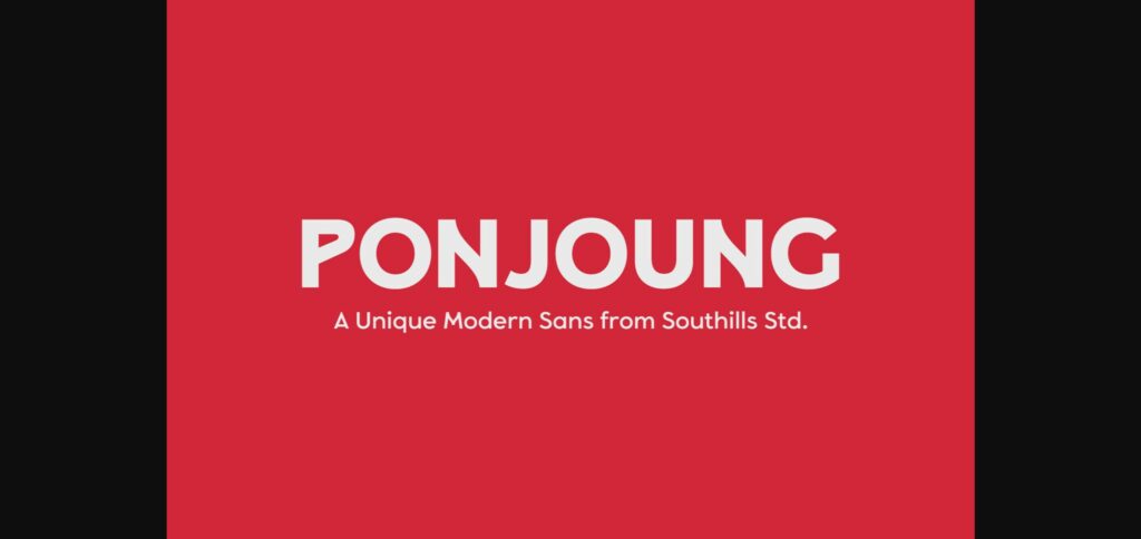 Ponjoung Font Poster 3