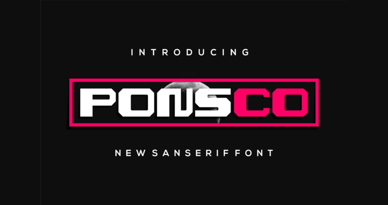 Ponsco Font Poster 3