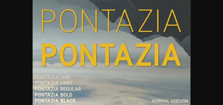 Pontazia Font Poster 3