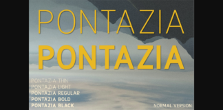 Pontazia Font Poster 1